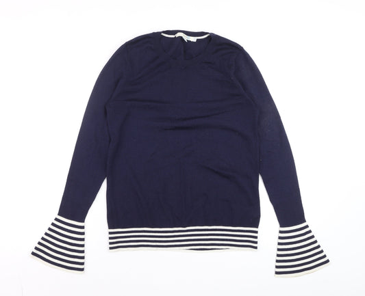 Womens UK Size 10 Boden Blue Basic T-Shirt