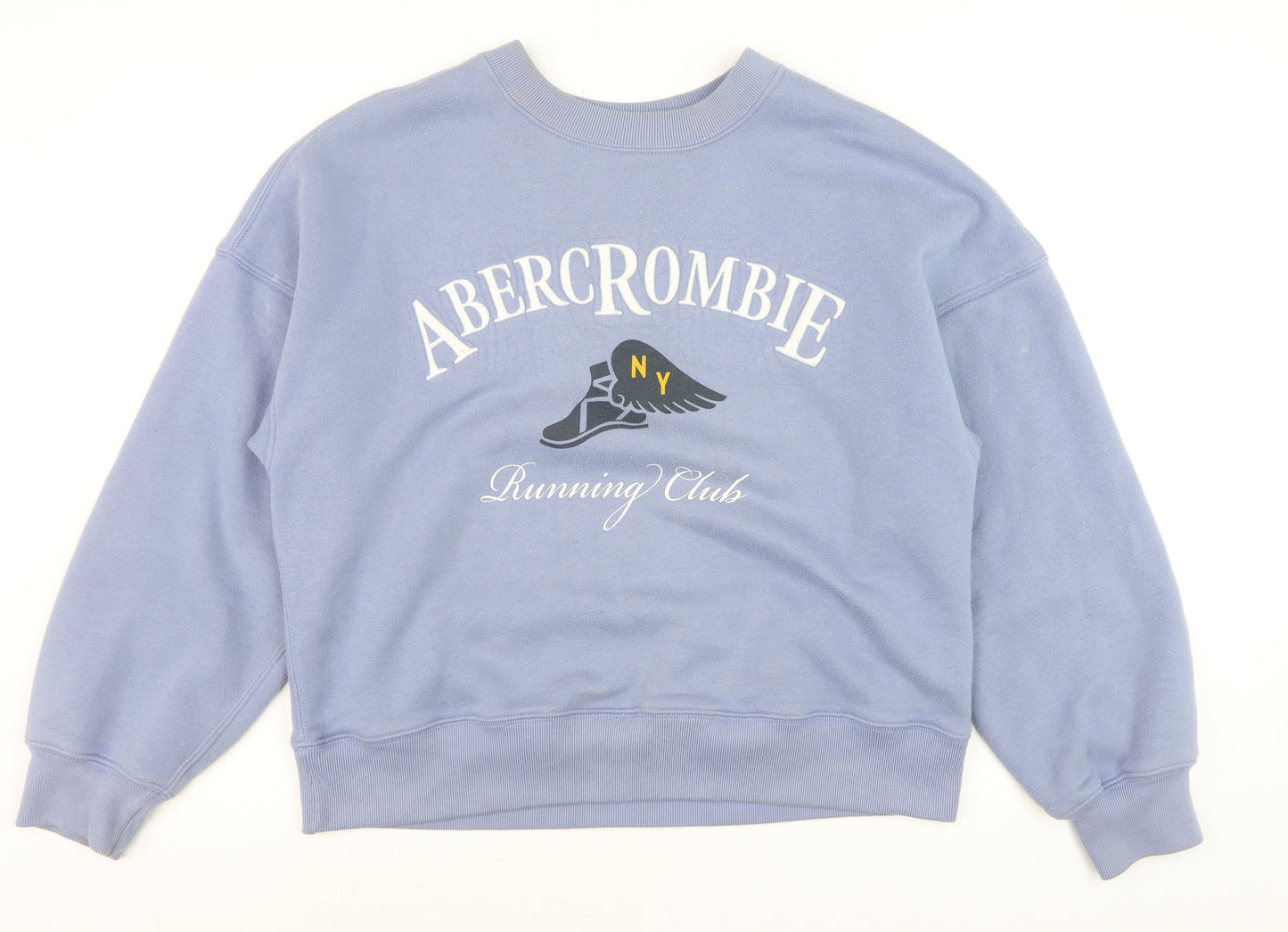 Mens UK Size M Abercrombie & Fitch Blue Pullover Sweatshirt
