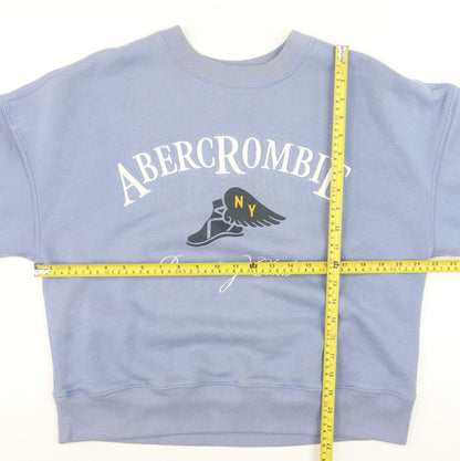 Mens UK Size M Abercrombie & Fitch Blue Pullover Sweatshirt