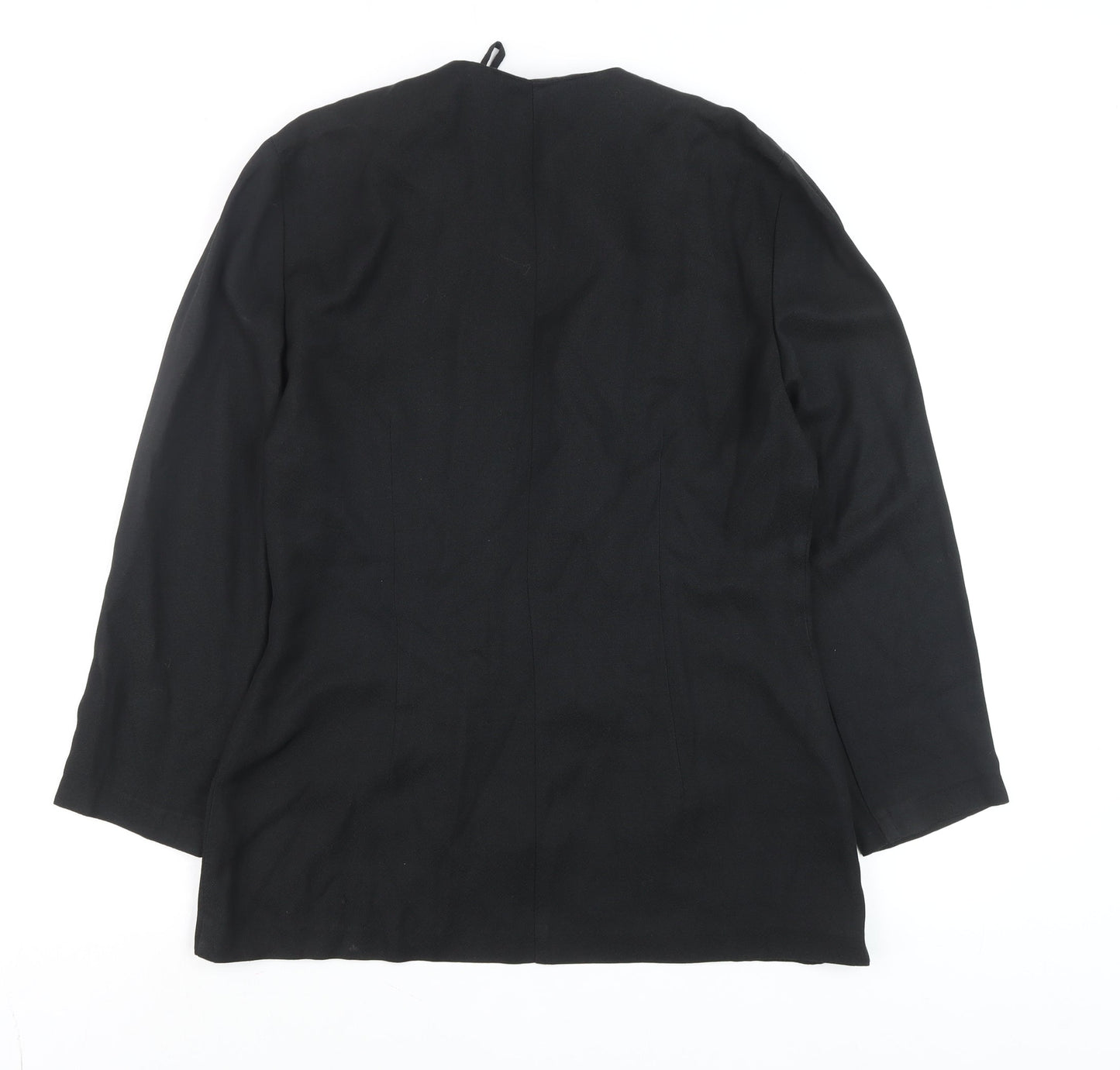 Womens UK Size M Jason Matthews Black Classic Blouse