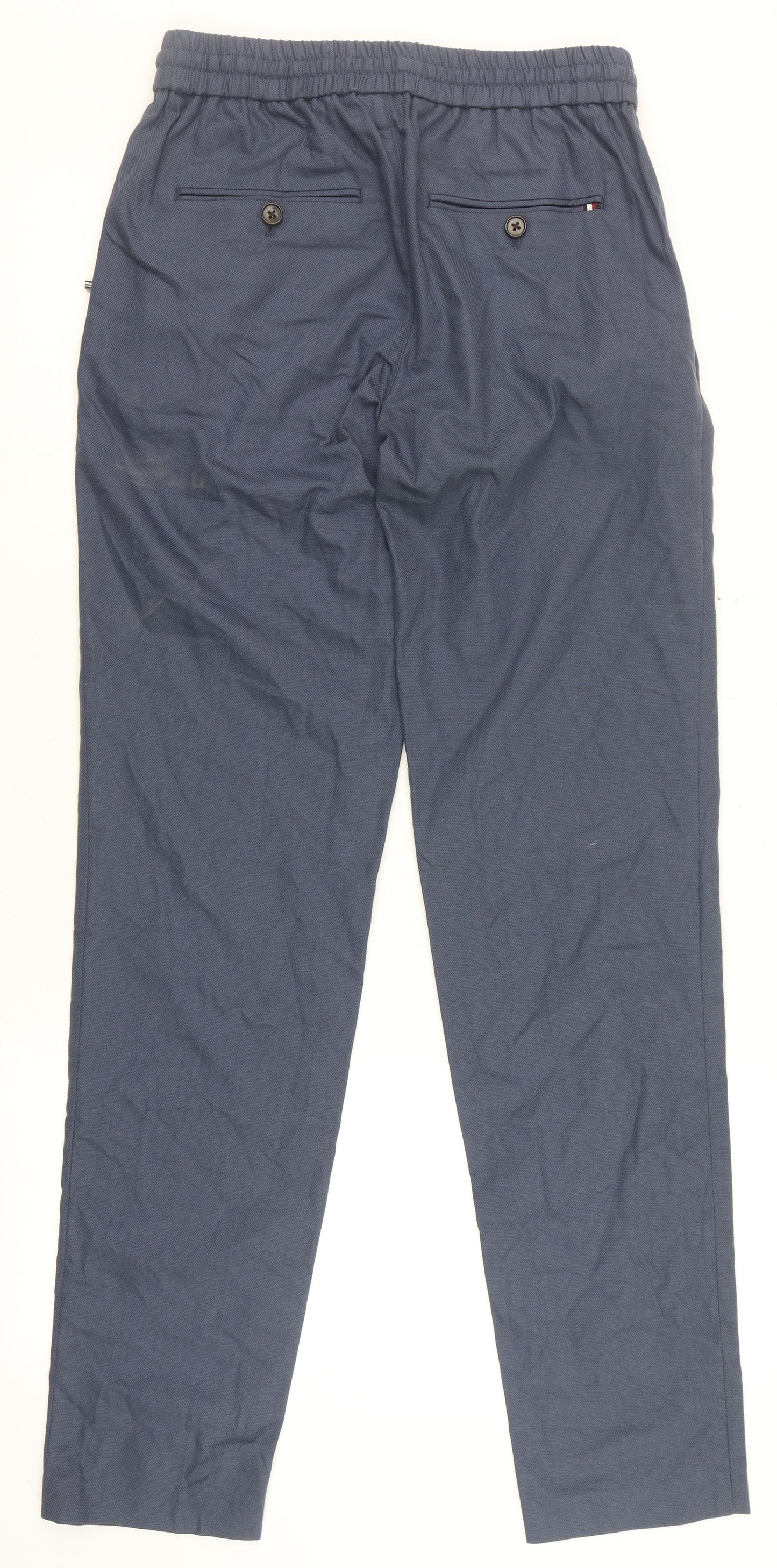 Mens UK Size M Tommy Hilfiger Regular Fit Chino Blue Trousers