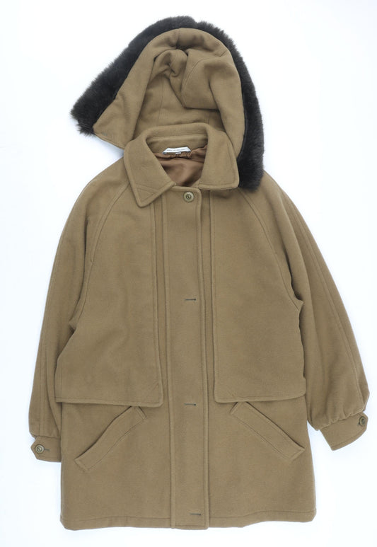 Mens UK Size M Dannimac Brown Overcoat