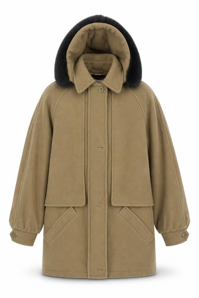 Mens UK Size M Dannimac Brown Overcoat