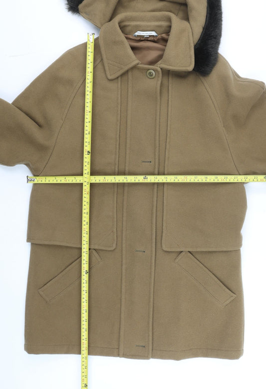 Mens UK Size M Dannimac Brown Overcoat