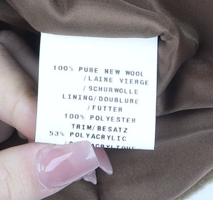 Mens UK Size M Dannimac Brown Overcoat