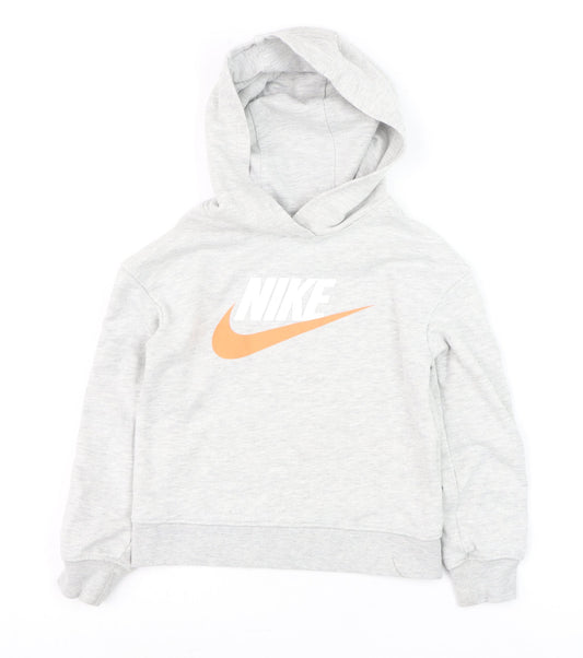 Boys UK Size 5-6 Years Nike Grey Pullover Hoodie