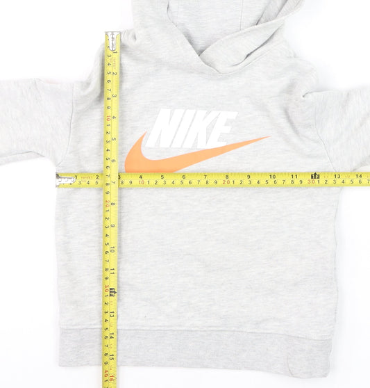 Boys UK Size 5-6 Years Nike Grey Pullover Hoodie