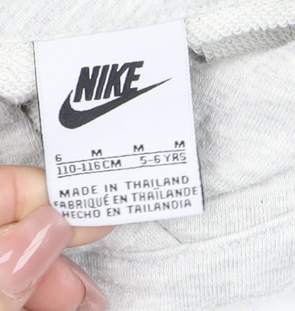 Boys UK Size 5-6 Years Nike Grey Pullover Hoodie