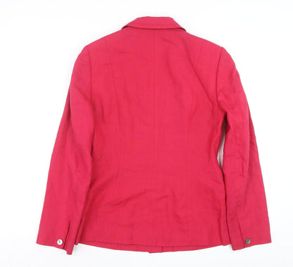 Womens UK Size 10 Laura Ashley Regular Pink Blazer