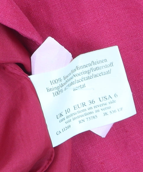 Womens UK Size 10 Laura Ashley Regular Pink Blazer