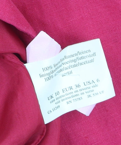 Womens UK Size 10 Laura Ashley Regular Pink Blazer