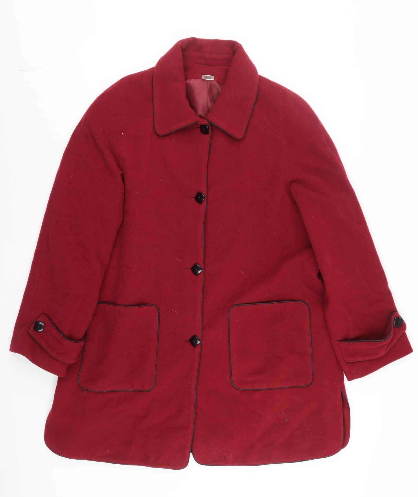 Womens UK Size 18 Momtex Red Overcoat