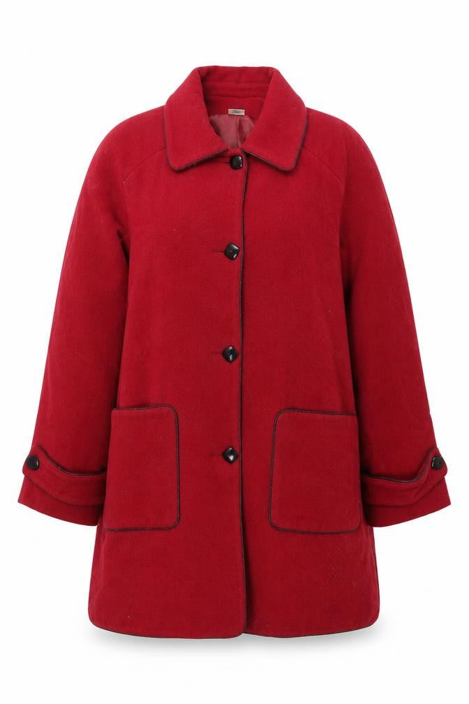 Womens UK Size 18 Momtex Red Overcoat