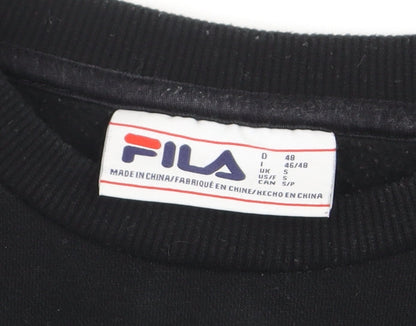 Mens UK Size S FILA Black Pullover Sweatshirt