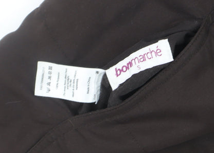 Mens UK Size S Bonmarché Brown Quilted Coat