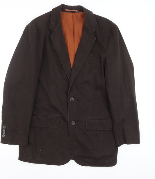 Mens UK Size 38 butlerandwebb Brown Basic Jacket
