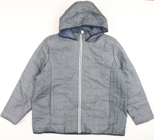 Mens UK Size XL Nathalie Andersen Grey Puffer Jacket