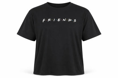 Mens UK Size 2XL Friends Black  T-Shirt