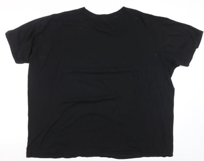 Mens UK Size 2XL Friends Black  T-Shirt