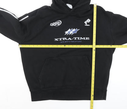 Mens UK Size XL Bershka Black Pullover Hoodie