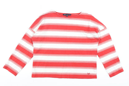 Womens UK Size 12 Crew Clothing Company Red Basic T-Shirt