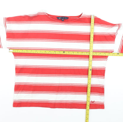 Womens UK Size 12 Crew Clothing Company Red Basic T-Shirt