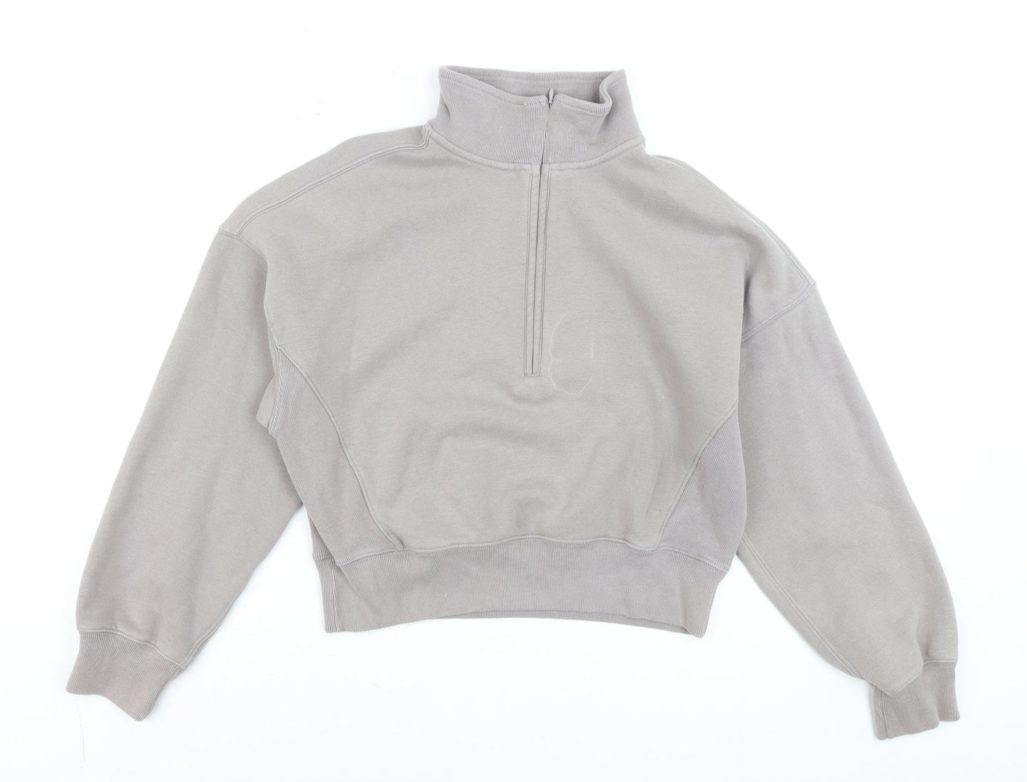 Womens UK Size XS Abercrombie & Fitch Grey Pullover Sweatshirt