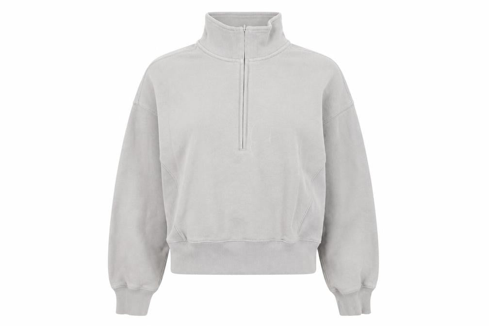 Womens UK Size XS Abercrombie & Fitch Grey Pullover Sweatshirt
