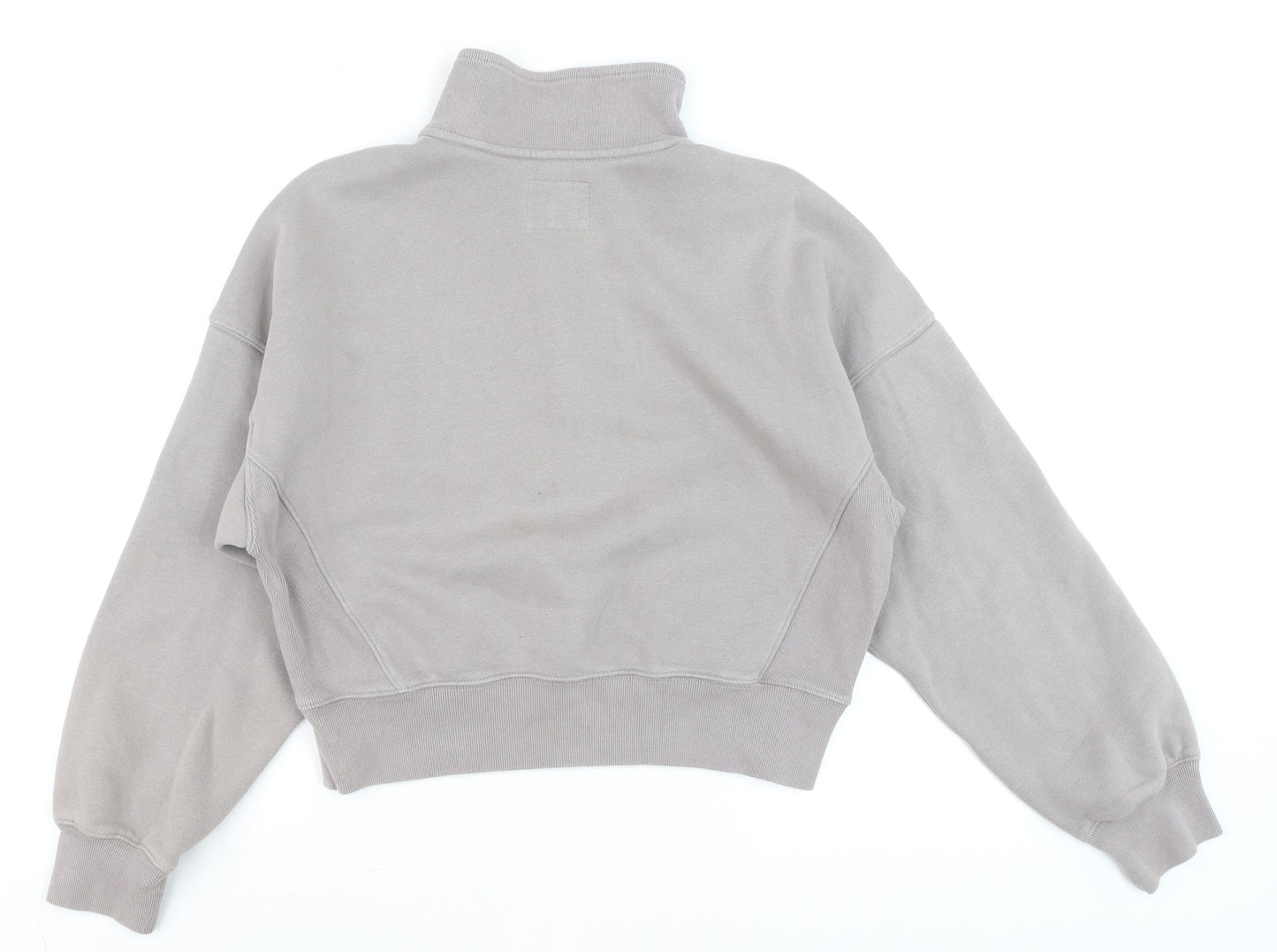 Womens UK Size XS Abercrombie & Fitch Grey Pullover Sweatshirt