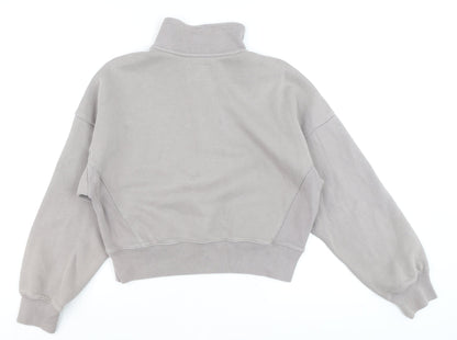 Womens UK Size XS Abercrombie & Fitch Grey Pullover Sweatshirt