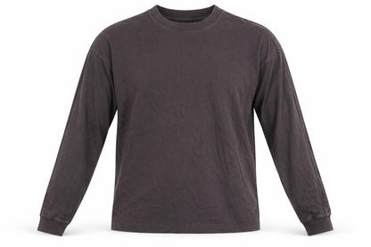 Hush Men’s Brown Long Sleeve Cotton Crew Neck Casual Top Size S