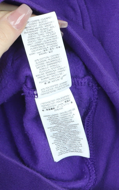 Teens UK Size M Nike Purple Pullover Hoodie