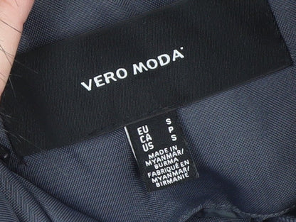 Womens UK Size S VERO MODA Blue Parka Coat