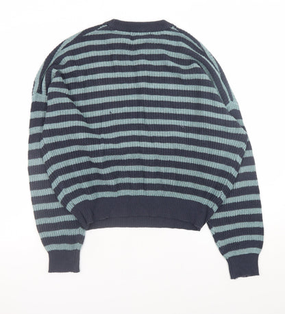 Womens UK Size 12 Pull&Bear Blue Pullover Jumper