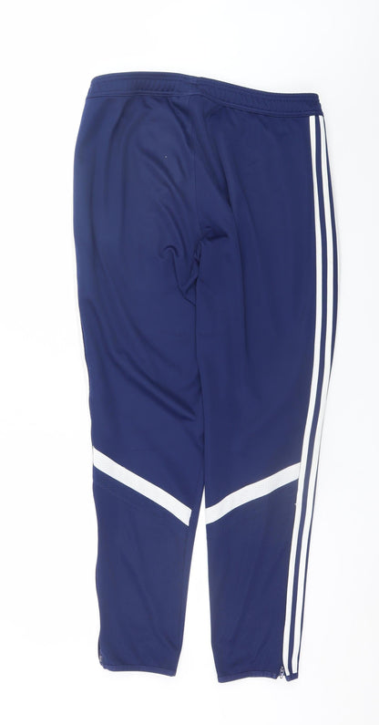 Mens UK Size M adidas Slim Fit Jogger Blue Trousers