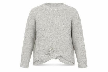 New Look Women's Grey Cable-Knit Pullover Jumper Size M