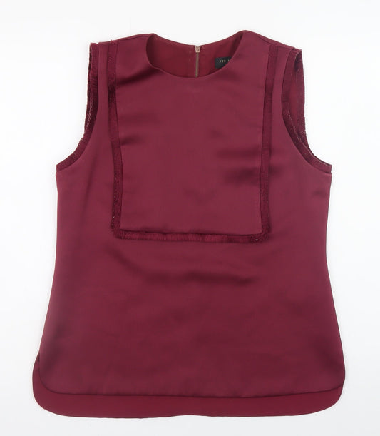 Womens UK Size 12 Ted Baker Red Basic Blouse