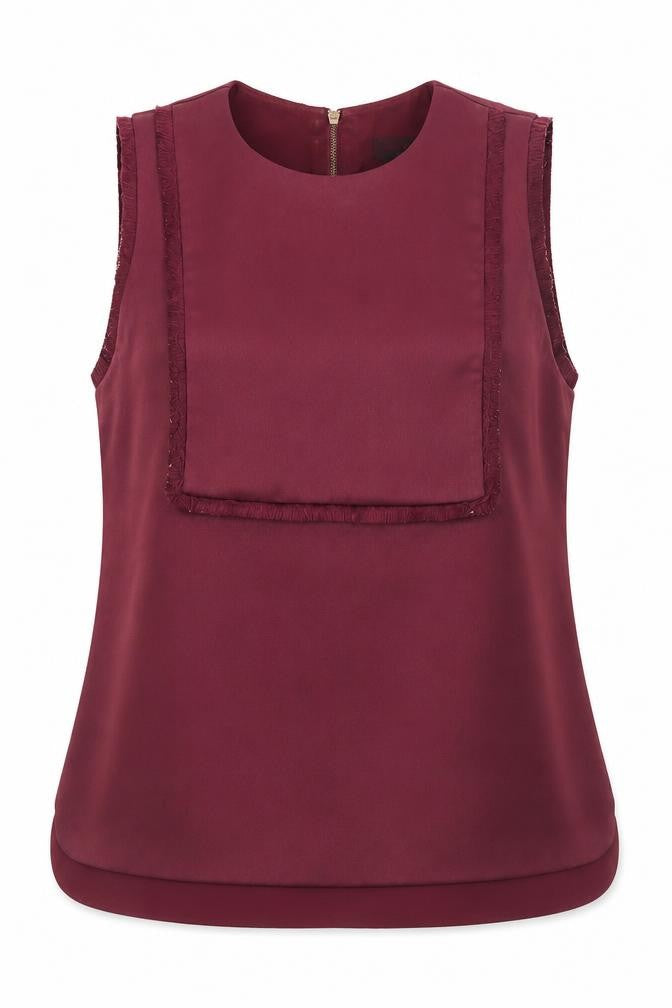 Womens UK Size 12 Ted Baker Red Basic Blouse