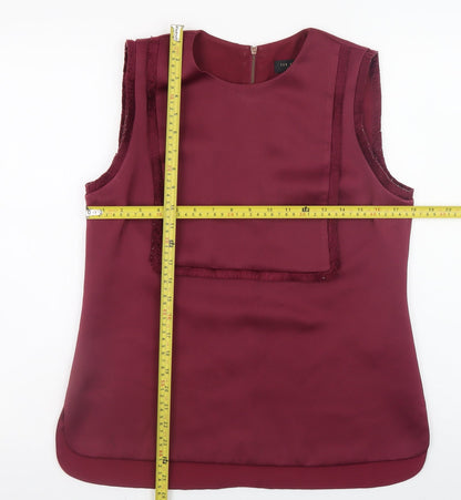Womens UK Size 12 Ted Baker Red Basic Blouse