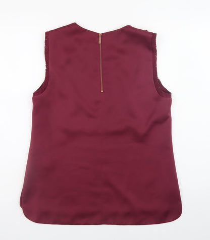 Womens UK Size 12 Ted Baker Red Basic Blouse