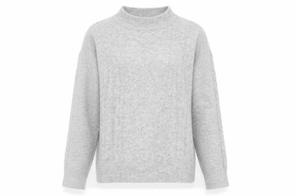 Womens UK Size 12 Apricot Grey Pullover Jumper