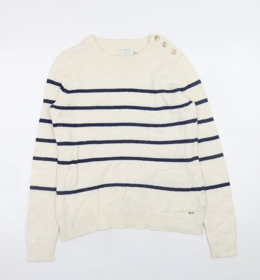 Womens UK Size M Henri Lloyd Ivory Pullover Jumper