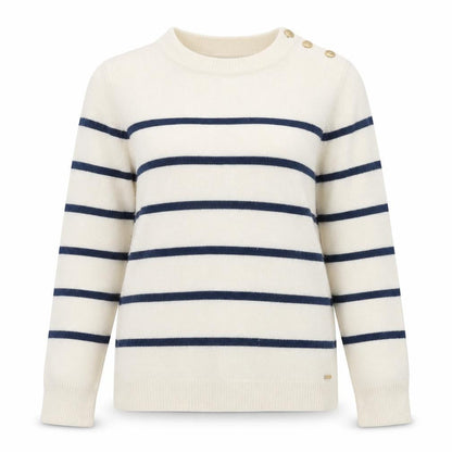 Womens UK Size M Henri Lloyd Ivory Pullover Jumper