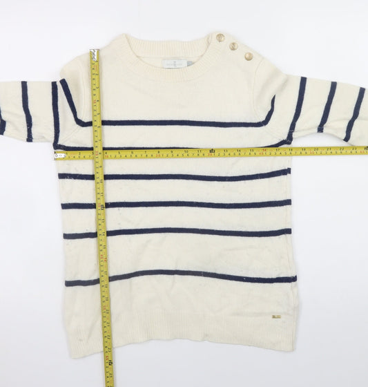 Womens UK Size M Henri Lloyd Ivory Pullover Jumper