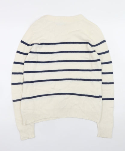 Womens UK Size M Henri Lloyd Ivory Pullover Jumper