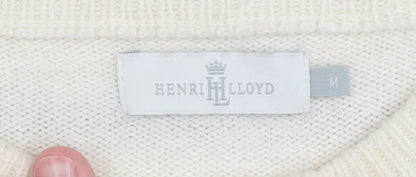 Womens UK Size M Henri Lloyd Ivory Pullover Jumper