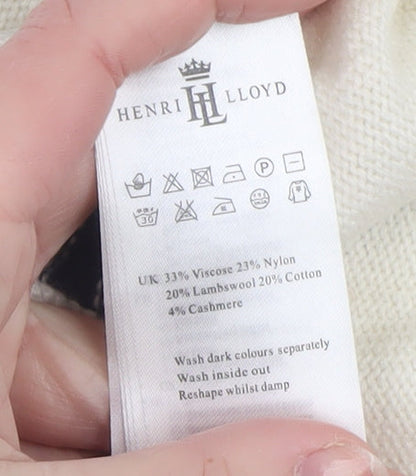 Womens UK Size M Henri Lloyd Ivory Pullover Jumper