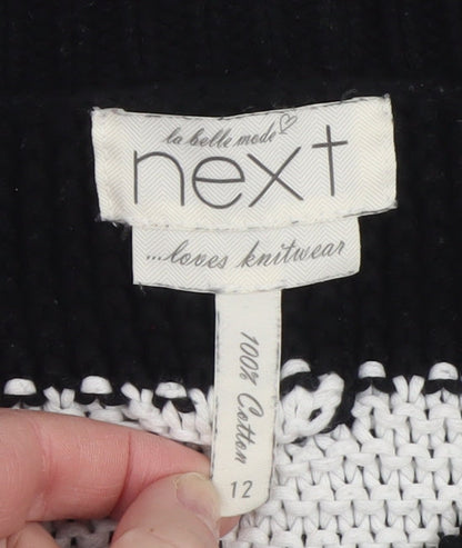 Womens UK Size 12 NEXT Black Pullover Jumper