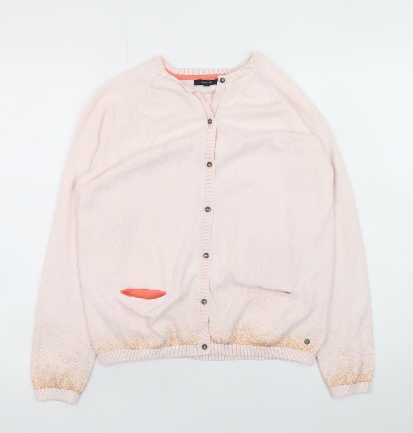 Girls UK Size 13-14 Years Marks and Spencer Pink Cardigan Jumper