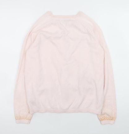 Girls UK Size 13-14 Years Marks and Spencer Pink Cardigan Jumper